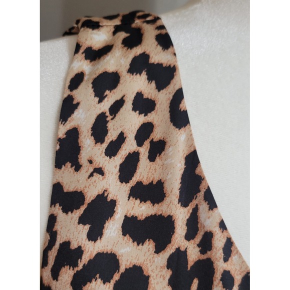Ekouaer Animal Print Satin Tank Blouse - Picture 5 of 5